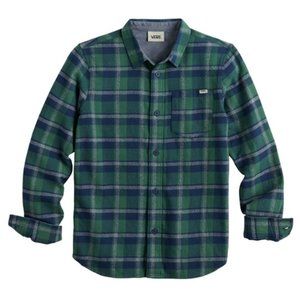 Vans Long-Sleeved Flannel Button-Down Shirt
